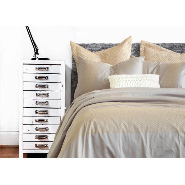 Ivory Faux Silk Decorative Pillows For Sofa , Handmade Waist Bed Throw Pillows