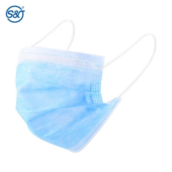 Wholesale non-woven 3 layers disposable ear loop custom color mask black pink colorful surgical face mask