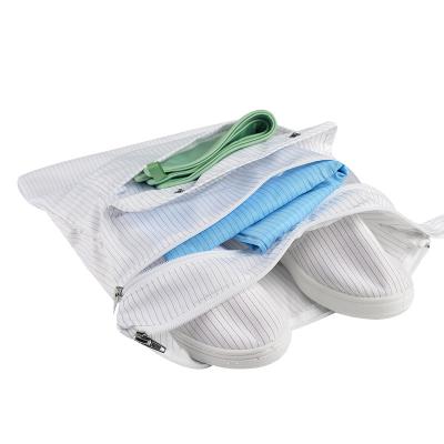 Anti Static Cleanroom Moisture Barrier Bag Polyester Fiber And Conductive Fiber Material