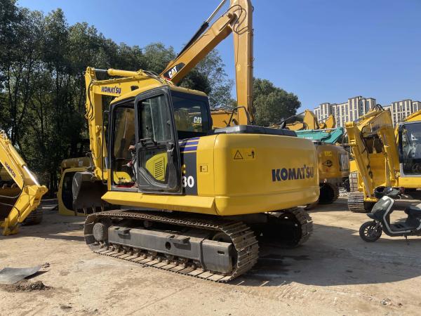 Japan Made Used KOMATSU PC130-7 13 Ton Crawler Excavator Thumb New Bucket