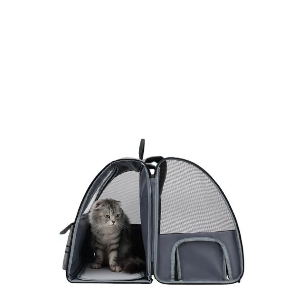 Dog Cat Carrier With Wheels Outdoor Backpack Pet Carrier Pet Trolley Portable