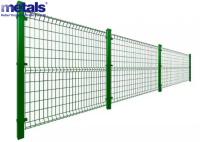 Rameau en treillis métalliques soudés incurvés 3D pour jardin extérieur en PVC revêtu