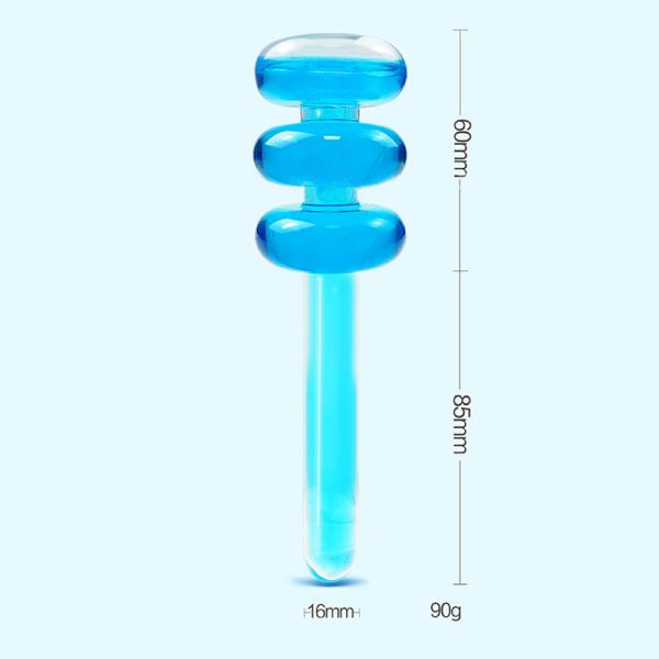 Gourd-shaped Beauty Ice Globes Facial Roller Cooling Globes for Face Neck Eye Circle Skin Care Massage Tools Reduce Puffiness
