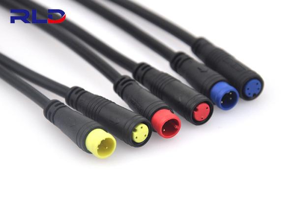 Waterproof Electric Bike Connectors Motor Extension Cable 5 Pin Exquisite Shape