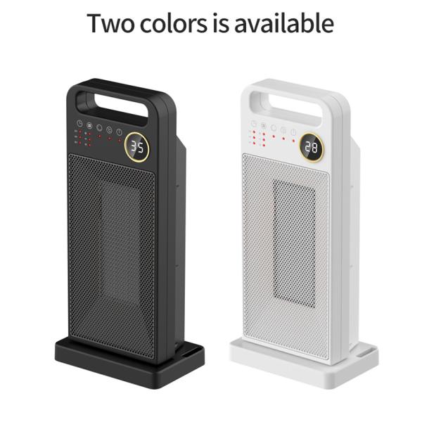 Touch Screen Electric Heating Portable PTC Ceramic Fan with Remote and Installation