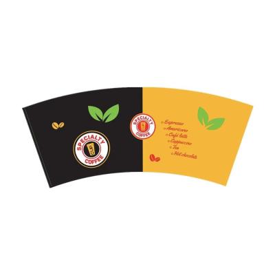 Flexo deslocado que imprime o fã 22oz do copo de papel de produto comestível para a bebida fria