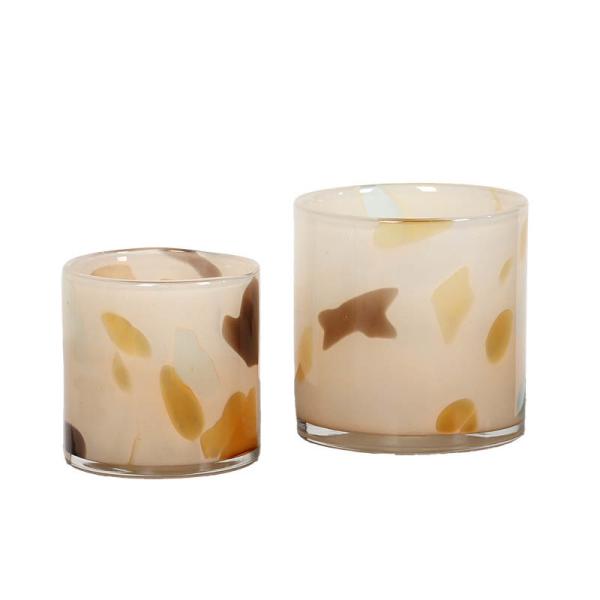 Hand Blown Glass Candle Jars Cylinder