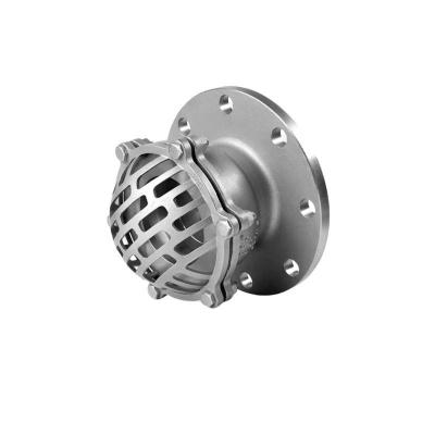 Válvula de controlo da extremidade da flange SS304 Válvula de pé com tela de filtragem de cisalhamento temperatura normal