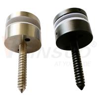 Hairline Black Satin M10 Advertising Screw AISI 304 316 Stainless Steel Standoff Pin Glass Adaptor Fit For 8mm-12mm 24mm