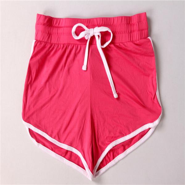 Pink Women'S Pull On Knit Shorts 92% Polyester 8% Spandex