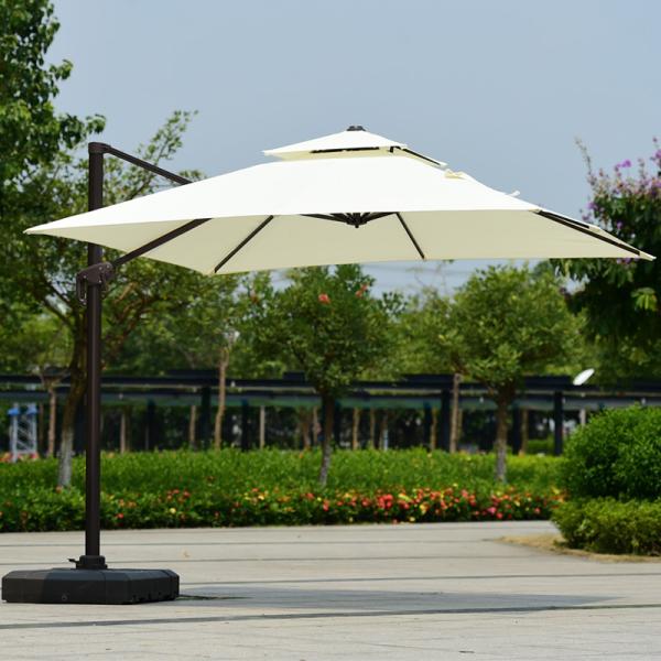 Outdoor Garden Restaurant Windproof Cantilever Picnic Aluminum Alloy Patio Umbrella for Leisure