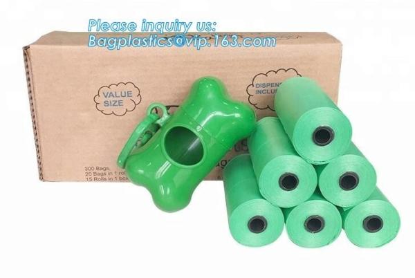 Pet Supplies Cheap Dog Poop Bags Pet Waste Bags Refill Rolls Pet Garbage Bag with Dispenser, Disposable Biodegradable Pe