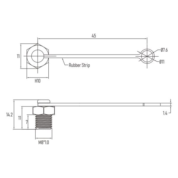 Коррозионная устойчивость противопыльного кожуха разъем-вилки M8 высокая с ремнем TPU