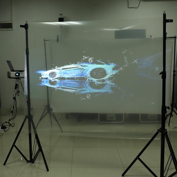 Transmittance élevée arrière transparente du film 92% de projection pour la publicité