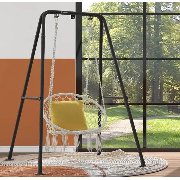 Customized Color A Shape Hanging Chair Hammock Stand for Versatile Outdoor and Indoor