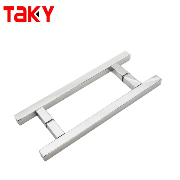 H Type Stainless Steel Shower Glass Door Handle Entry Door Pull Handles