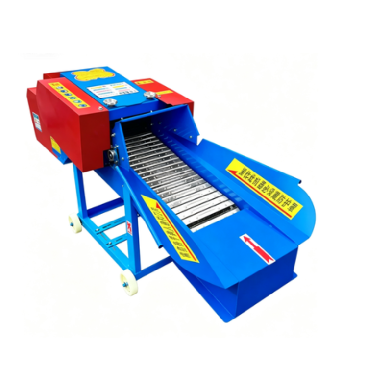 Iron Structure Chaff cutter with conveyor Chaff Cutter Shredder 1 ton/hour Electric Motor/Gasoline Engine