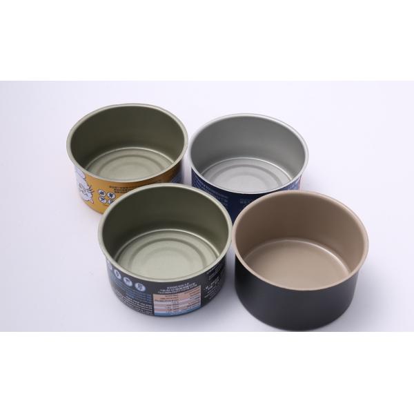 Розовый 80 г объем пищевая коробка для домашних животных Консервы для собак Круглое пищевое блюдо Консервы для домашних животных D65x34 мм