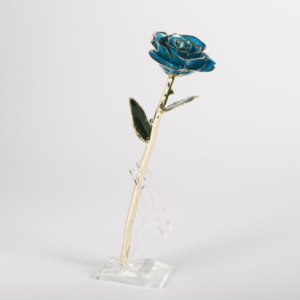 24K Gold Plated Real Preserved Fresh Eternal Rose Flower Real Preserved Rose  Handmade Preserved Rose Preserved Flower Gift