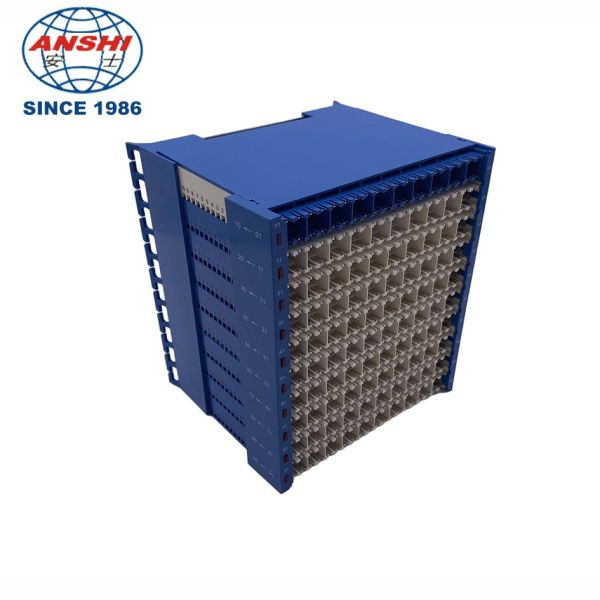 High Density 100 Pairs MDF Main Distribution Frame Terminal Block with Voltage and Current Protection