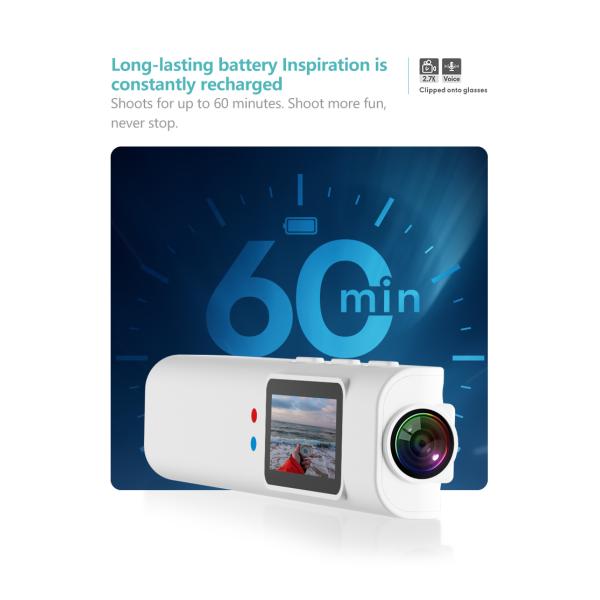 2.7K 12MP Tiny FPV Camera With Voice Prompt IPS Colorful Display Small Fpv Camera