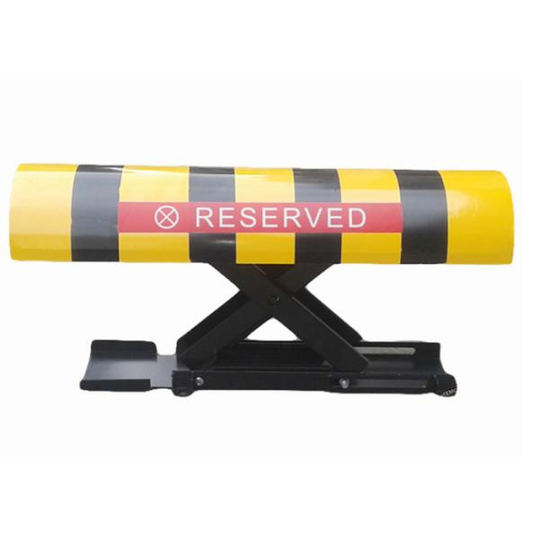 Yellow Parking Equipment Space Lock TPE+PC Automatic Barrier 90mm