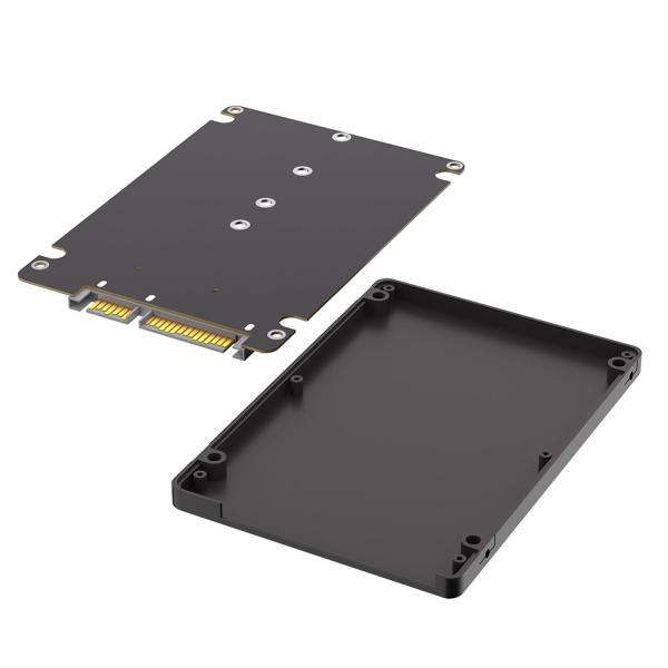 M.2 SSD на 2,5 SATA корпус, B & M Key SATA SSD преобразователь на 2,5 дюймовую SATA 3.0 Карту с 7 мм пластиковым корпусом
