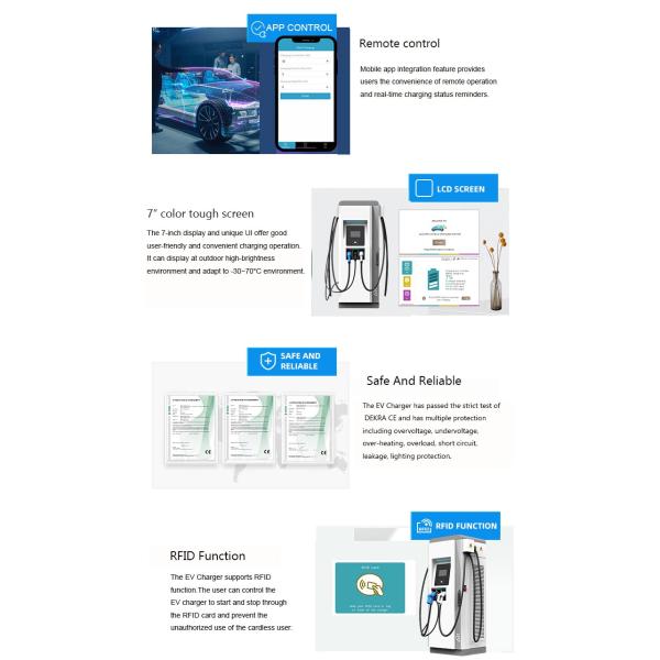 Ac Dc интегрировал быструю зарядную станцию заряжателя 20kw 120kw 150kw Ccs Chademo Ev Ev
