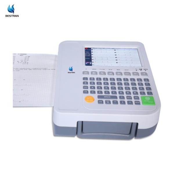 7 12 Channel ECG Machine EKG Electrocardiograph Cardiac Monitoring Manual Auto Working Modes
