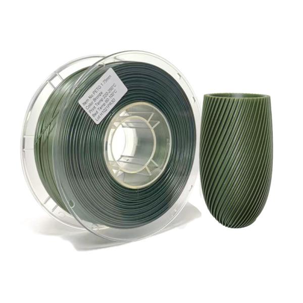 High Precision PETG 3D Printer Filament with ±0.03mm Tolerance and 200℃-240℃ Print Temperature in 12+ Colors