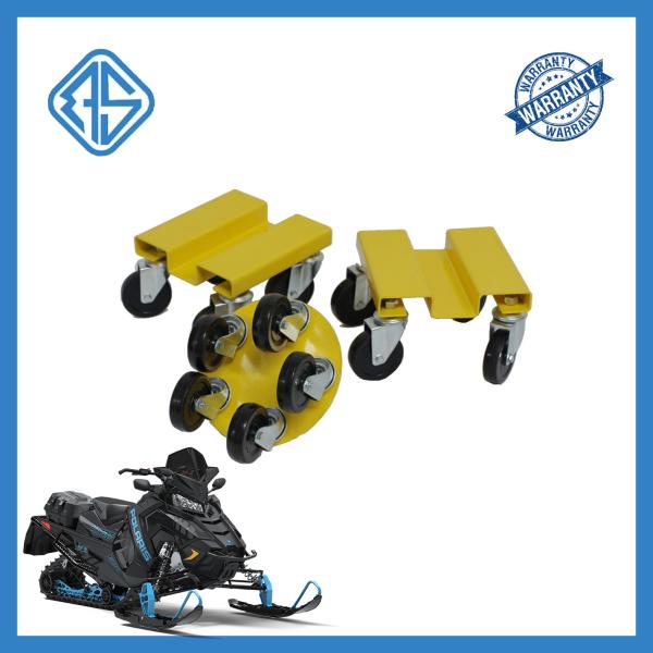 V Plate Bend Motorcycle Dolly For Garage Lift Firm 3PCS Snowmobile Mover Dolly