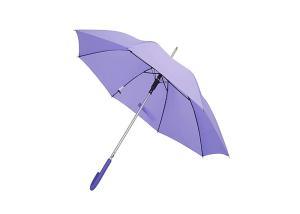 Purple Aluminum Shaft 23 Inch Umbrella Auto Open Simple Light J Shape Handle
