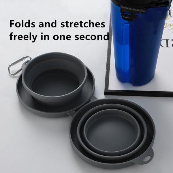 Шара кота шара собаки силикона шара любимца перемещения Амазонки шар корма для домашних животных шара кошачьей еды Анти--брызг на открытом воздухе портативный складывая