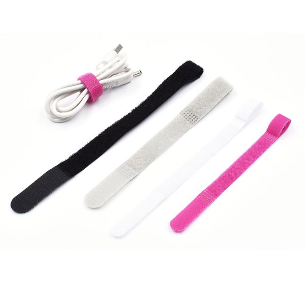 DANSKY Customized Size P-type Cable Tie Nylon Self-adhesive Ties Hook and Loop Fasteners for Cellphone Usb Data Wire Ear Phone