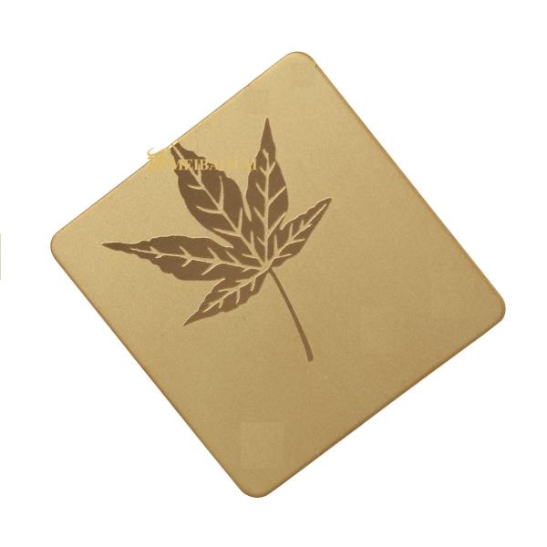 SUS 304 201 316L Hairline Etched Stainless Steel Sheet Width 1500mm