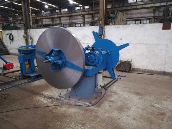 2-30 Ton Electric Rotation Hydraulic Uncoiler Machine For Cold Rolling Mill  Pipe Line