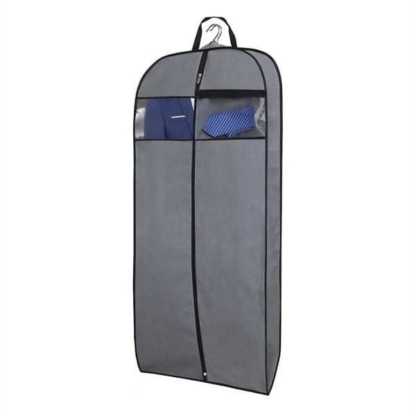 Cloth Lightweight Travel Garment Bag For Suits Protector Hanging Zipper 24x32"