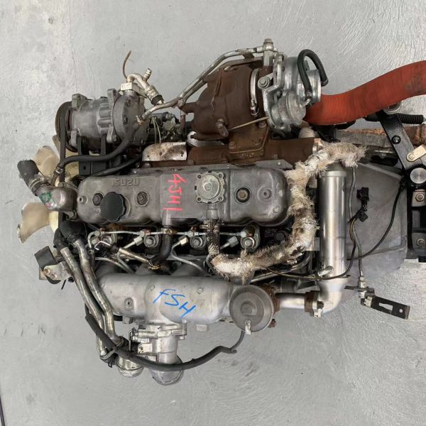 Turbocharged 4JH1 Second-Hand Diesel Engine for Trucks Used Condition