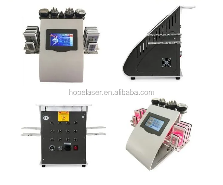 High quality 8 Pads Diode Lipo Laser LLLT Ultrasonic 40K Cavitation Slimming Vacuum RF Cellulite Weight Loss Machine