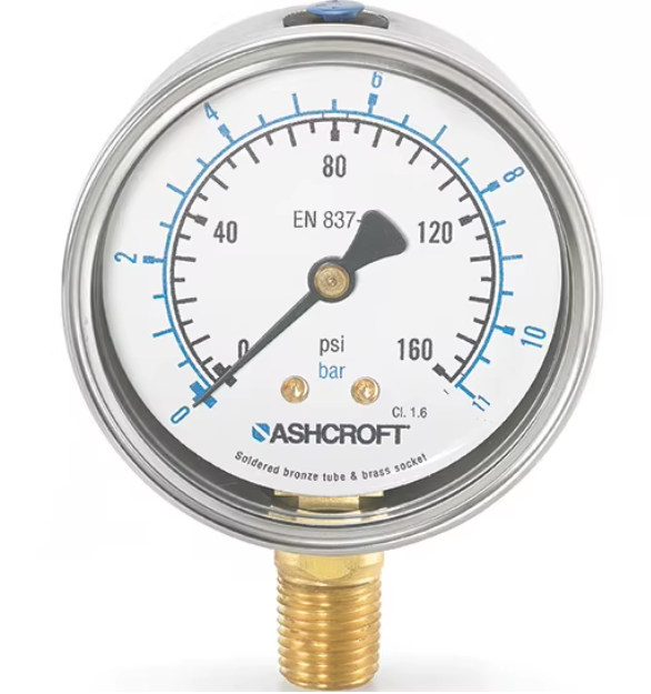 Ashcroft ® C1032 Sanitary Pressure Gauge is sanitary pressure gauge with tri-clamp connection. Designed for food, dairy, and pharmaceutical processes requiring hygienic compliance and easy cleaning.