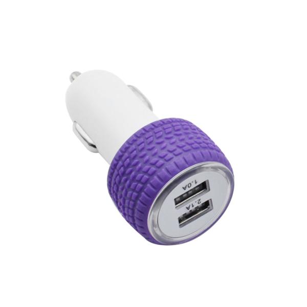 Top Sales Shenzhen Manufacturers Customized Mobile Phone Accessory 5V 2.1A Dual USB silicone Car Charger