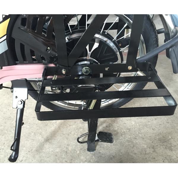 60V Battery Power Adult Electric Bike , Electric Powered Bicycle With Open Rear Rack