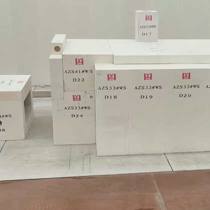 Fused Cast AZS Brick Zirconia Corundum Brick For Glass Furnace
