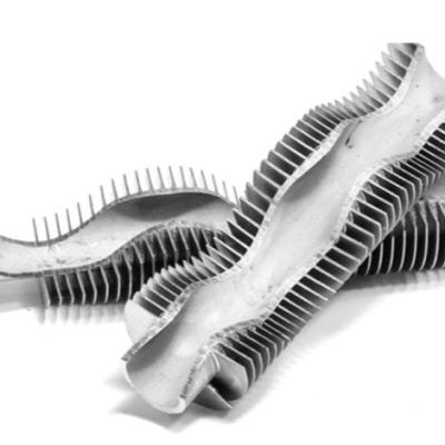 DELLOK Tubos de barbatanas incorporados em aço carbono para refrigeradores de máquinas