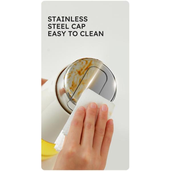 280ml 500ml Kitchen Glass Auto Flip Oil Dispenser Cooking Leakproof No Drip Stainless Steel Cap Oil Container Soy Sauce Bottle