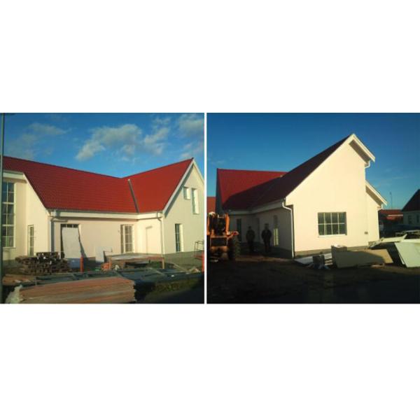 Роскошные полуфабрикат виллы для структуры гостиницы и офиса светлой стальной