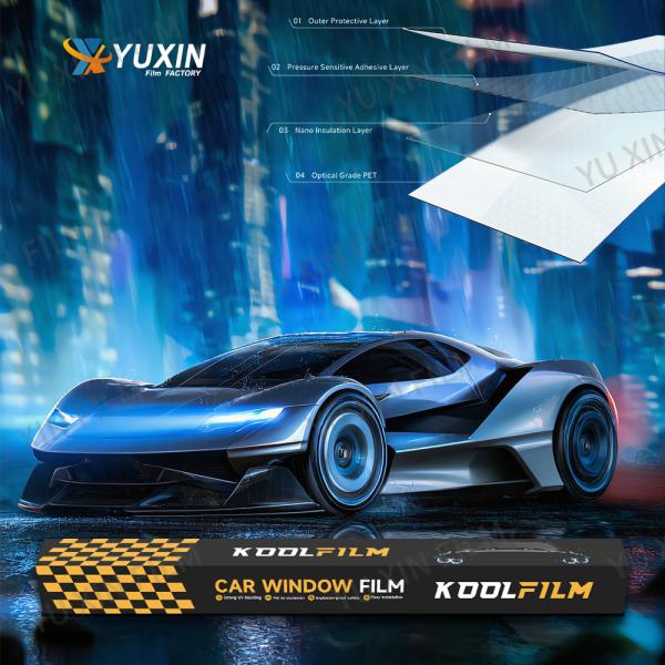 3 PLY Metal Color Changing Film Purple 100% UVR Windshield Chameleon Tint Car Window Film