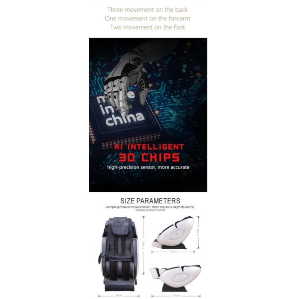 Bionic Power Massage Leather Recliner Chair Bluetooth Full Body Zero Gravity ODM