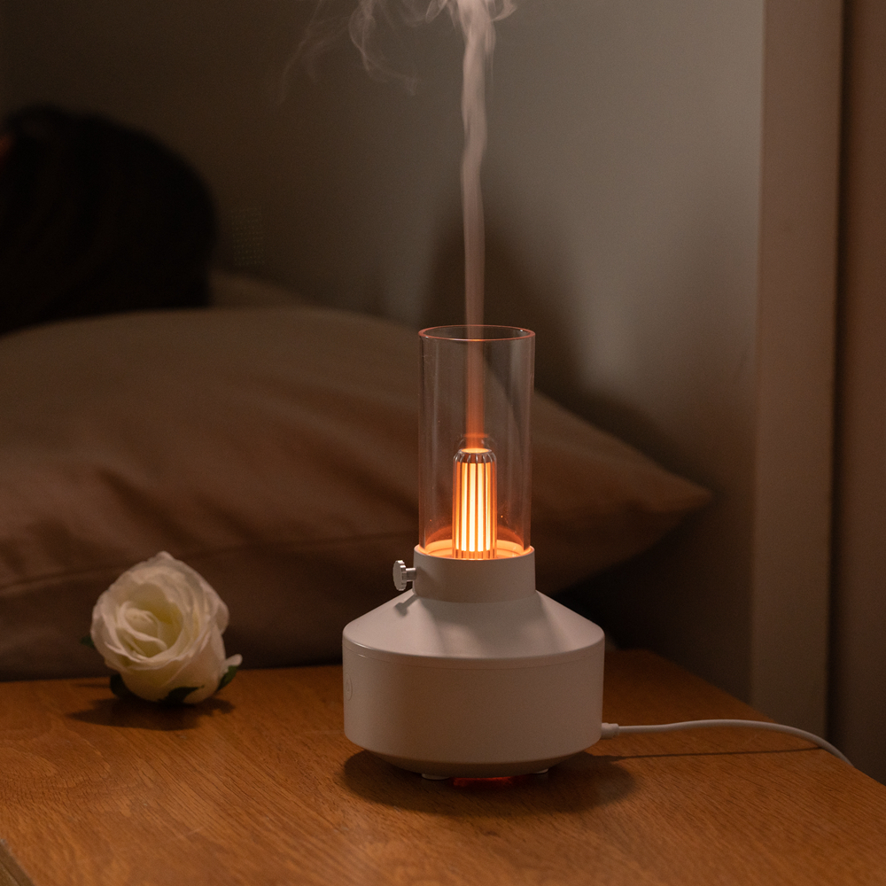 NEW Ultrasonic Fragrant Aromatherapy Air Humidifier Electronic Yoga Candle Light Home Essential Oil Aroma Diffuser