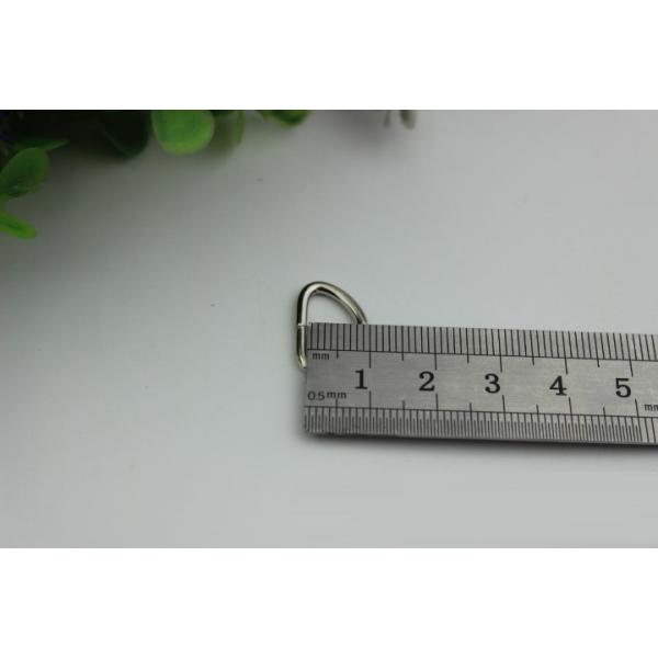 Supply handbag metal welded d ring,various colors wire iron metal d ring 13mm